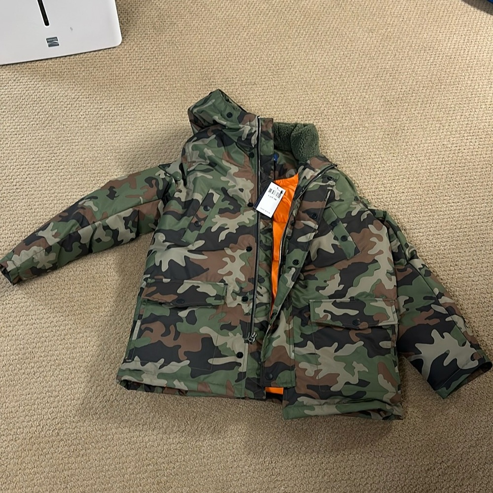 Ralph Lauren NWT Camo Boys size large coat